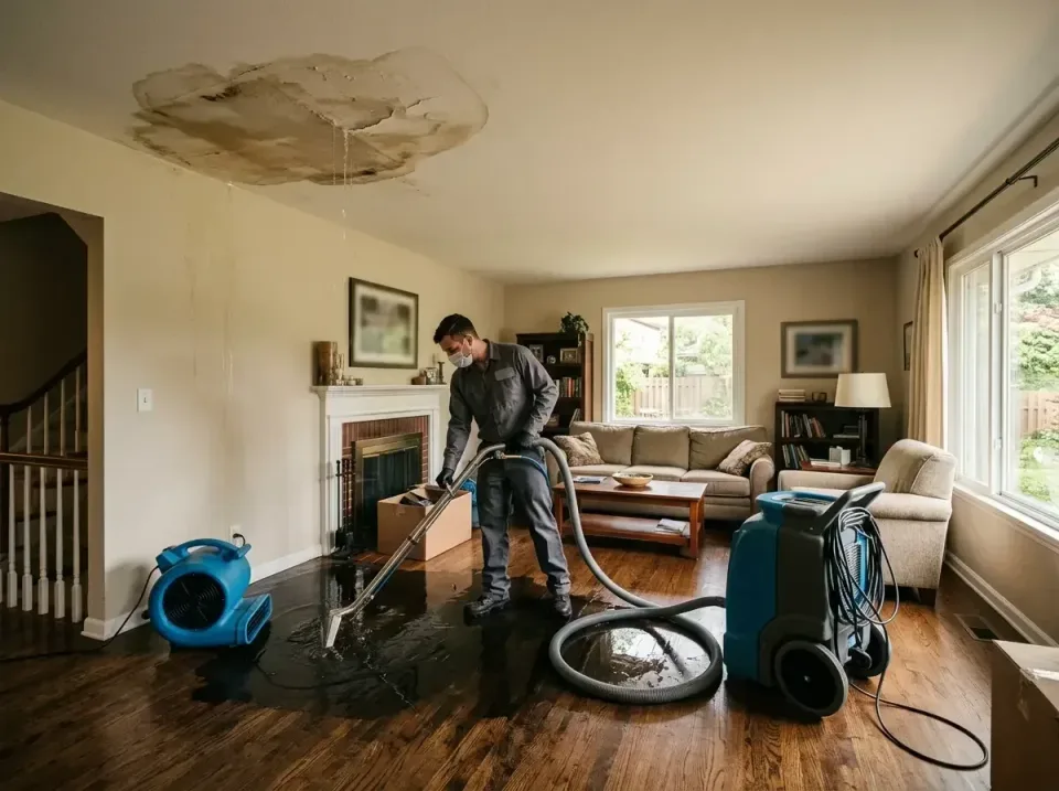 attic-pipe-burst-ceiling-drip-008 — frequently asked questions, Water Damage Restoration & Carpet Care in Brentwood, MD